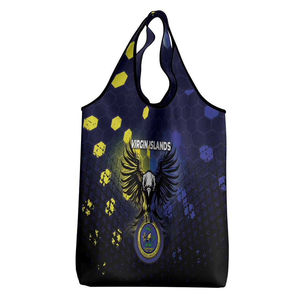 United States Virgin Islands Grocery Bag Eagle Bird Unique Style - Wonder Print Shop