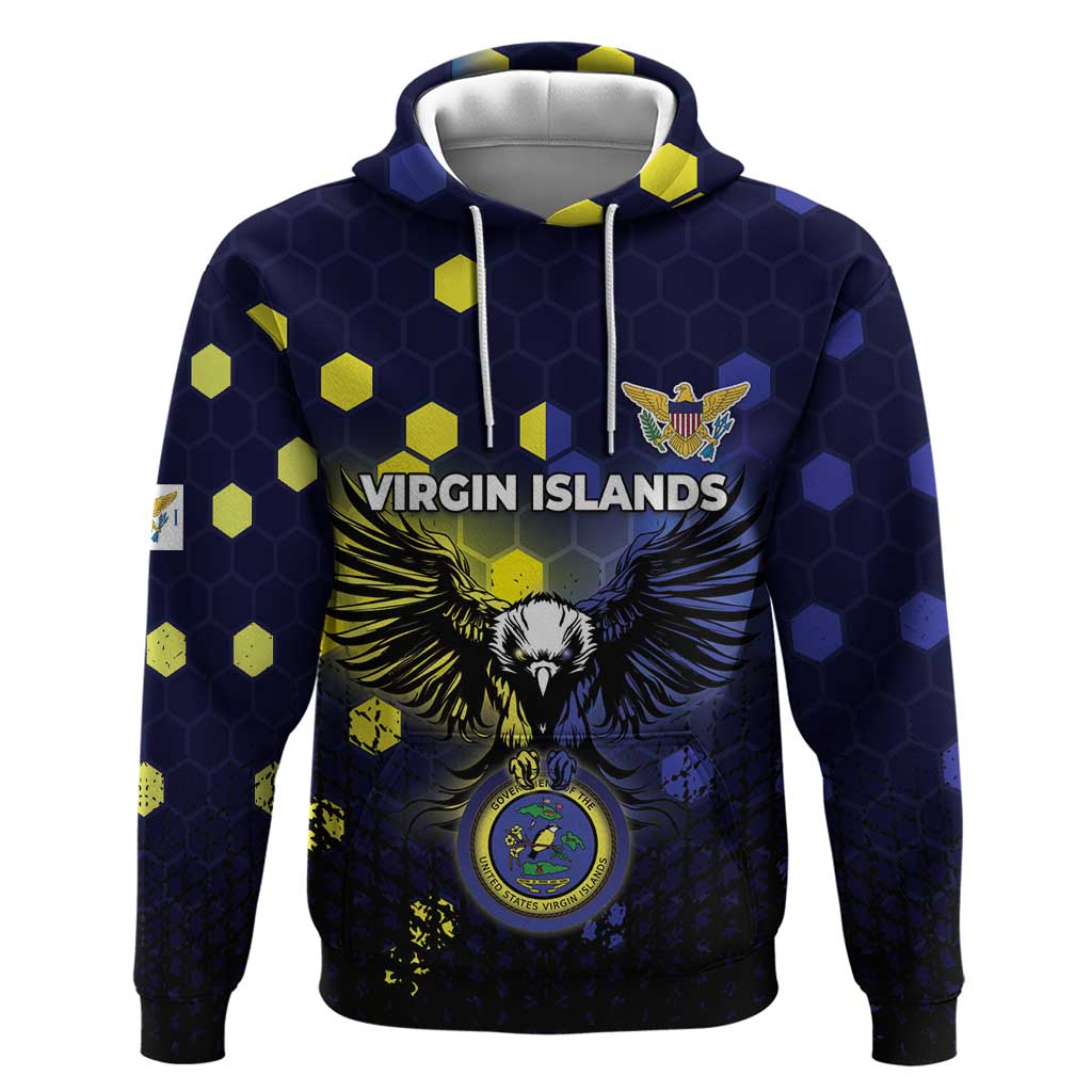 Personalized United States Virgin Islands Hoodie Eagle Bird Unique Style - Wonder Print Shop
