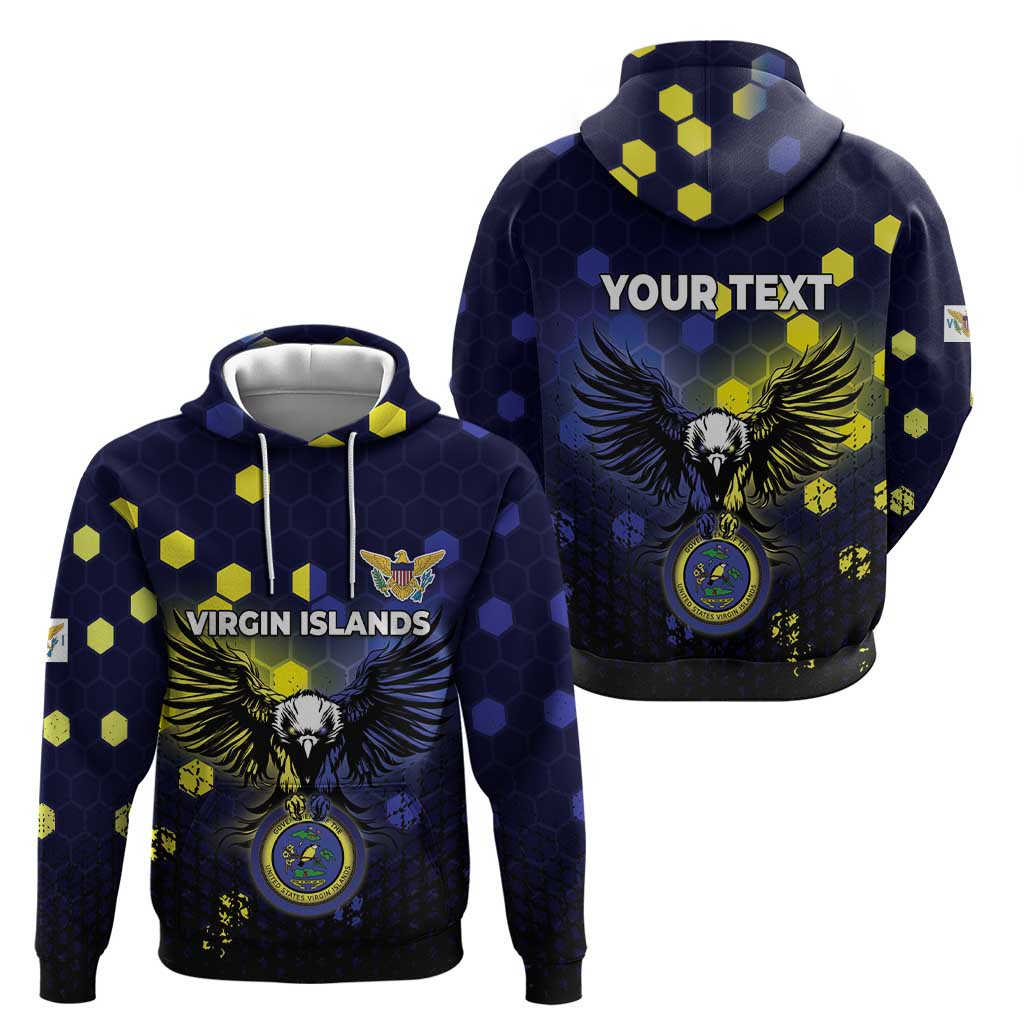 Personalized United States Virgin Islands Hoodie Eagle Bird Unique Style - Wonder Print Shop