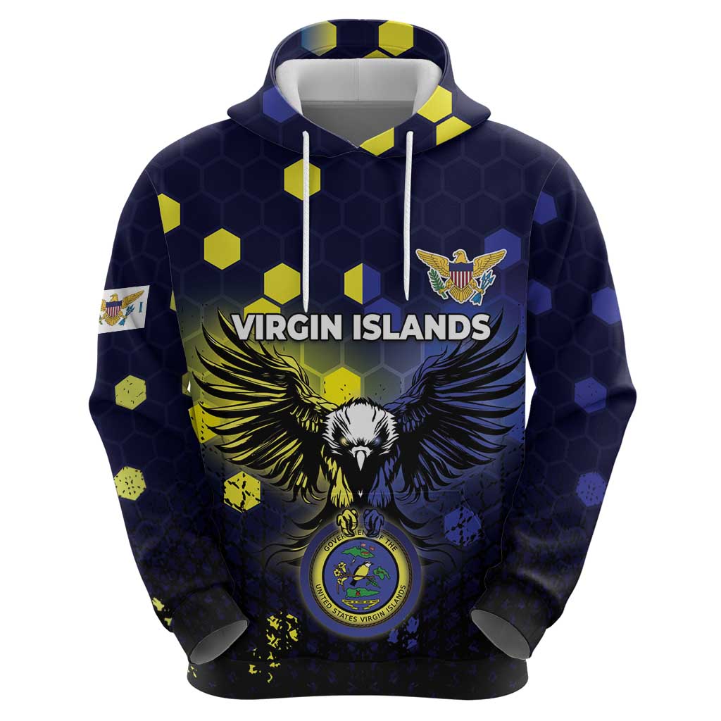 Personalized United States Virgin Islands Hoodie Eagle Bird Unique Style - Wonder Print Shop