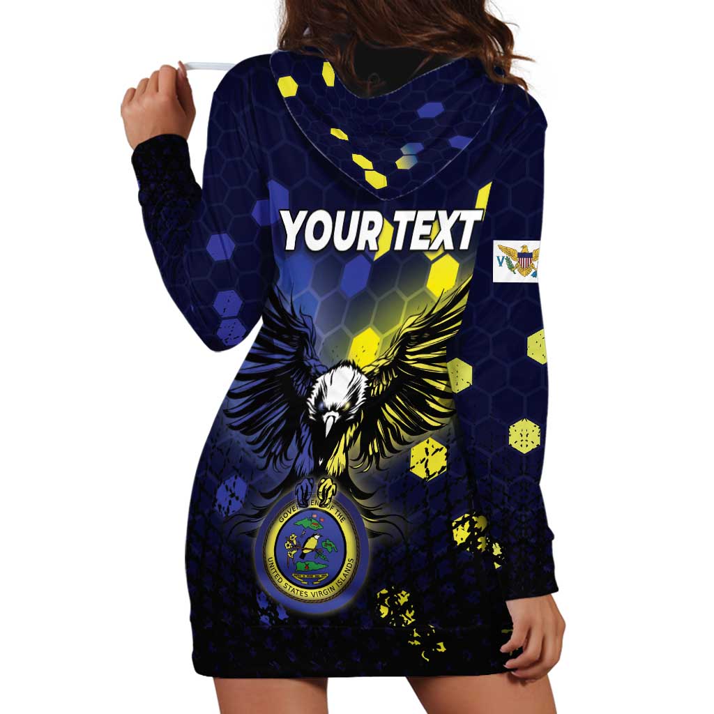 Personalized United States Virgin Islands Hoodie Dress Eagle Bird Unique Style - Wonder Print Shop