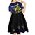 Personalized United States Virgin Islands Kid Short Sleeve Dress Eagle Bird Unique Style - Wonder Print Shop