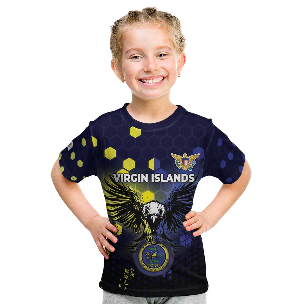 Personalized United States Virgin Islands Kid T Shirt Eagle Bird Unique Style - Wonder Print Shop