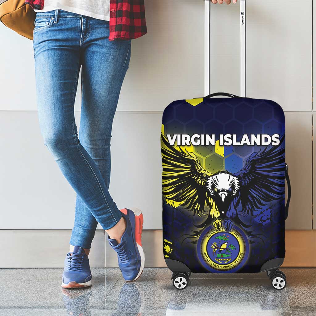 United States Virgin Islands Luggage Cover Eagle Bird Unique Style - Wonder Print Shop