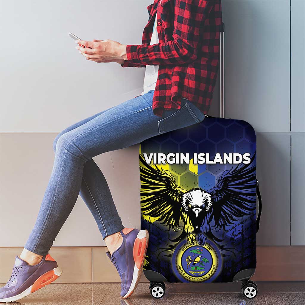 United States Virgin Islands Luggage Cover Eagle Bird Unique Style - Wonder Print Shop