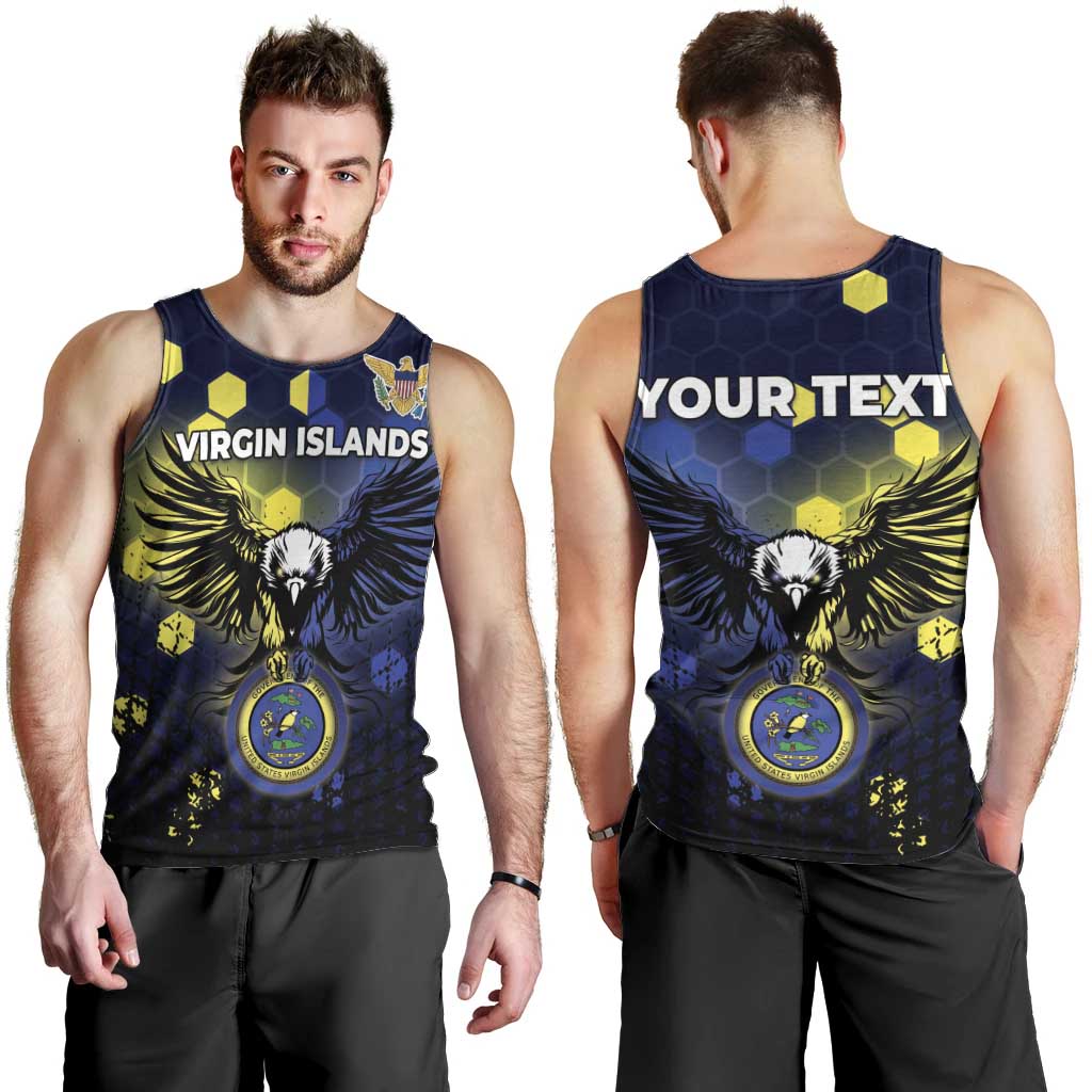 Personalized United States Virgin Islands Men Tank Top Eagle Bird Unique Style - Wonder Print Shop