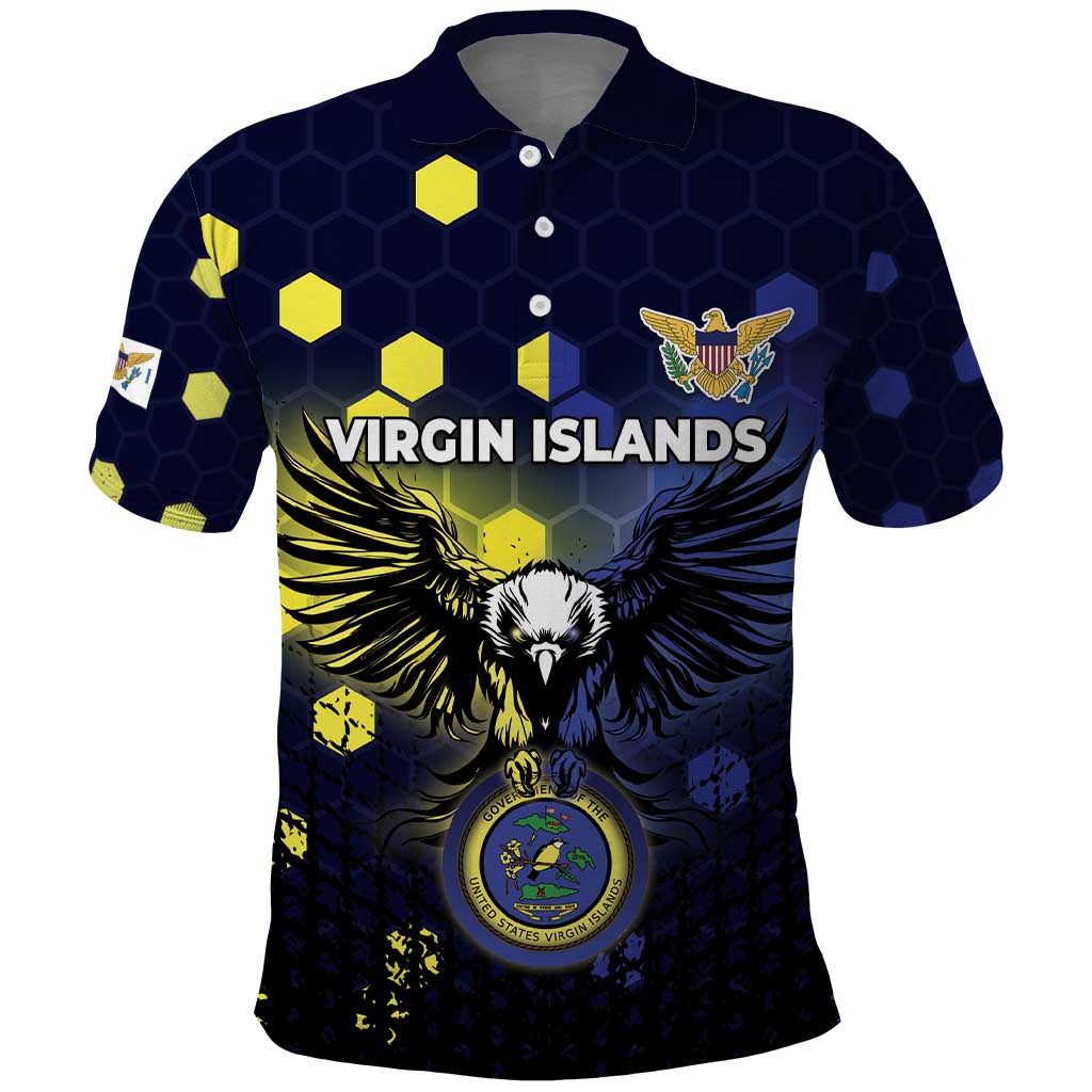 Personalized United States Virgin Islands Polo Shirt Eagle Bird Unique Style - Wonder Print Shop