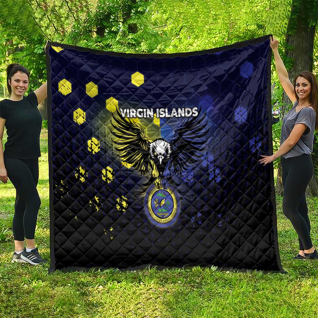 United States Virgin Islands Quilt Eagle Bird Unique Style - Wonder Print Shop