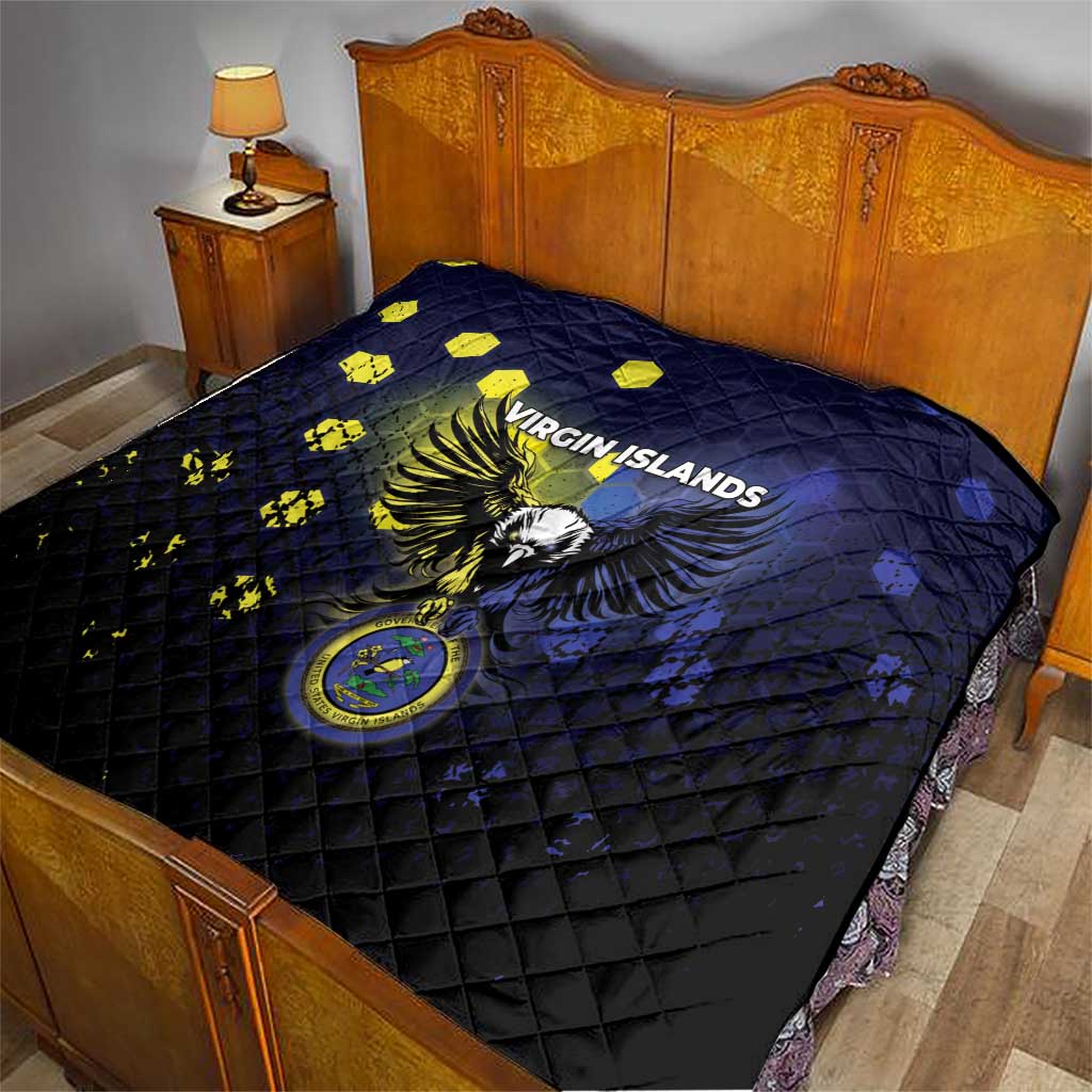 United States Virgin Islands Quilt Eagle Bird Unique Style - Wonder Print Shop