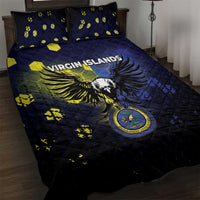 United States Virgin Islands Quilt Bed Set Eagle Bird Unique Style - Wonder Print Shop