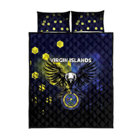 United States Virgin Islands Quilt Bed Set Eagle Bird Unique Style - Wonder Print Shop