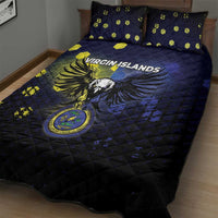 United States Virgin Islands Quilt Bed Set Eagle Bird Unique Style - Wonder Print Shop