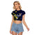 Personalized United States Virgin Islands Raglan Cropped T Shirt Eagle Bird Unique Style - Wonder Print Shop