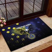 United States Virgin Islands Rubber Doormat Eagle Bird Unique Style - Wonder Print Shop
