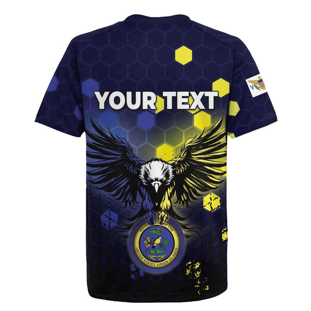 Personalized United States Virgin Islands Rugby Jersey Eagle Bird Unique Style - Wonder Print Shop