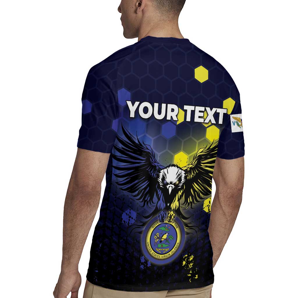 Personalized United States Virgin Islands Rugby Jersey Eagle Bird Unique Style - Wonder Print Shop