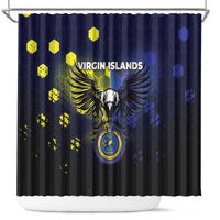 United States Virgin Islands Shower Curtain Eagle Bird Unique Style - Wonder Print Shop