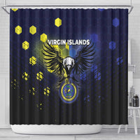United States Virgin Islands Shower Curtain Eagle Bird Unique Style - Wonder Print Shop