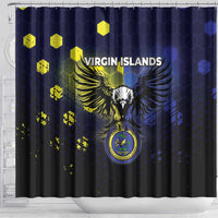 United States Virgin Islands Shower Curtain Eagle Bird Unique Style - Wonder Print Shop