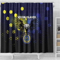 United States Virgin Islands Shower Curtain Eagle Bird Unique Style - Wonder Print Shop