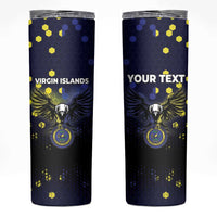 Personalized United States Virgin Islands Skinny Tumbler Eagle Bird Unique Style - Wonder Print Shop
