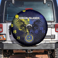 United States Virgin Islands Spare Tire Cover Eagle Bird Unique Style - Wonder Print Shop