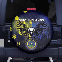 United States Virgin Islands Spare Tire Cover Eagle Bird Unique Style - Wonder Print Shop