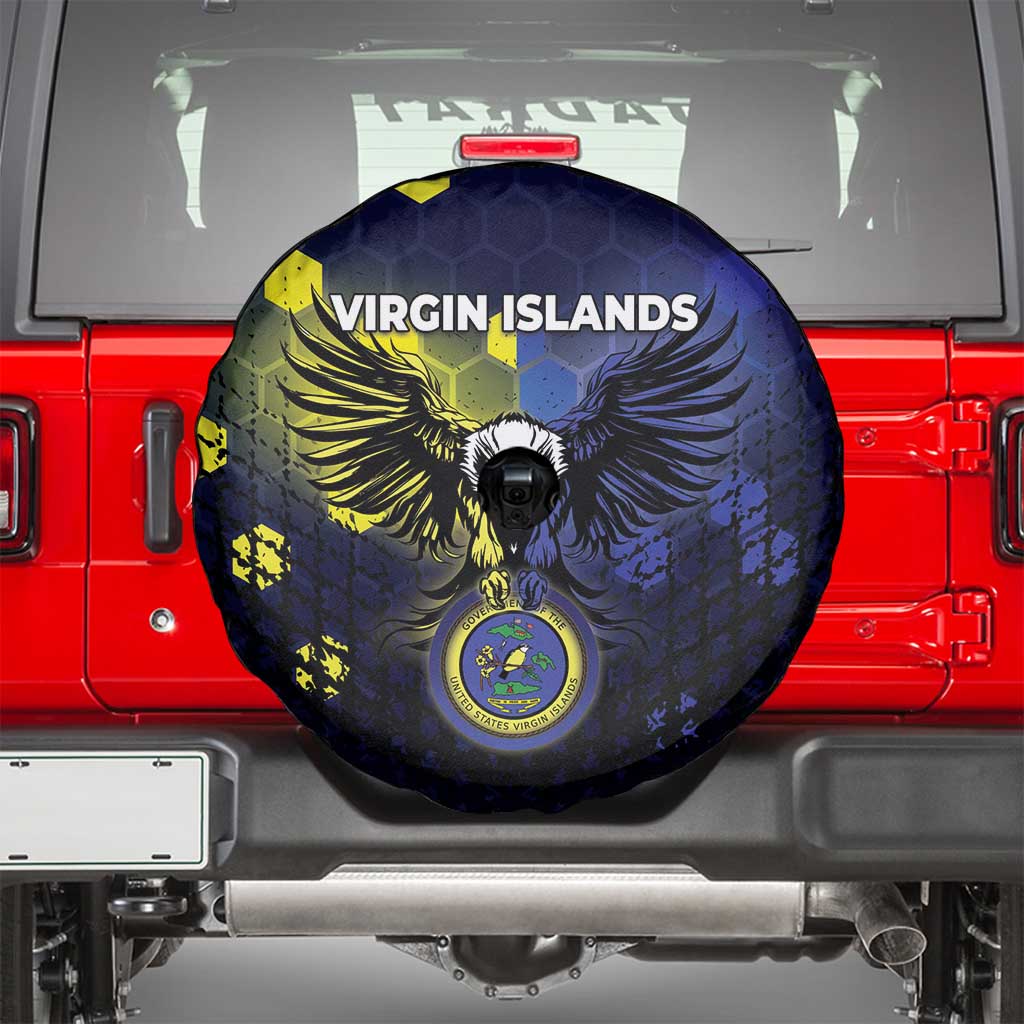United States Virgin Islands Spare Tire Cover Eagle Bird Unique Style - Wonder Print Shop
