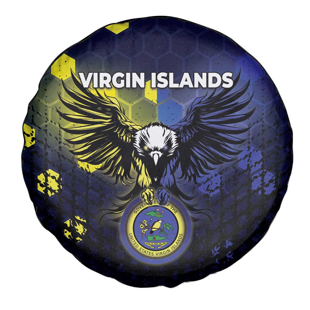 United States Virgin Islands Spare Tire Cover Eagle Bird Unique Style - Wonder Print Shop