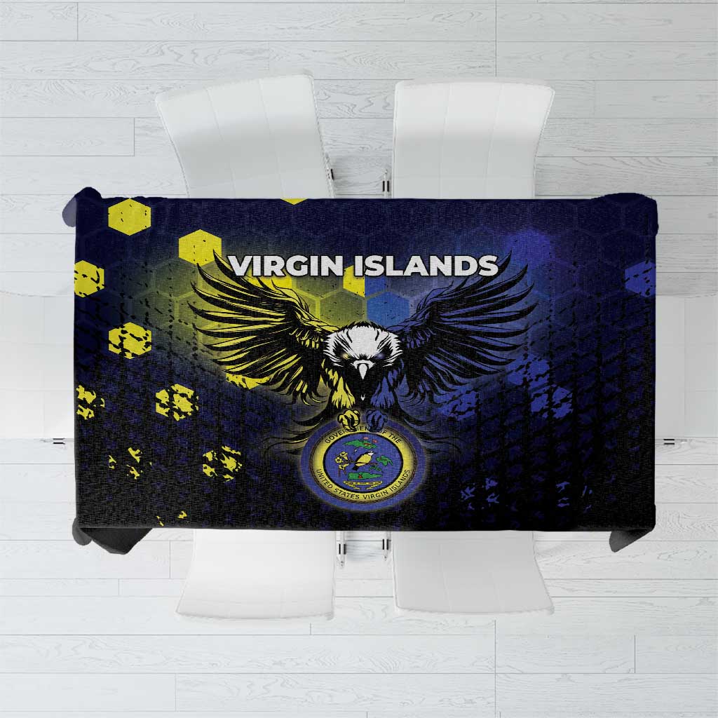 United States Virgin Islands Tablecloth Eagle Bird Unique Style - Wonder Print Shop