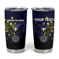 Personalized United States Virgin Islands Tumbler Cup Eagle Bird Unique Style - Wonder Print Shop