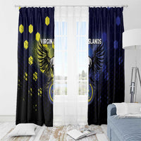 United States Virgin Islands Window Curtain Eagle Bird Unique Style - Wonder Print Shop