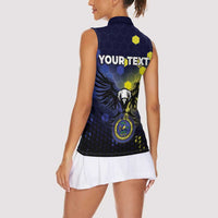 Personalized United States Virgin Islands Women Sleeveless Polo Shirt Eagle Bird Unique Style - Wonder Print Shop
