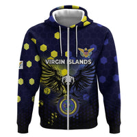 Personalized United States Virgin Islands Zip Hoodie Eagle Bird Unique Style - Wonder Print Shop