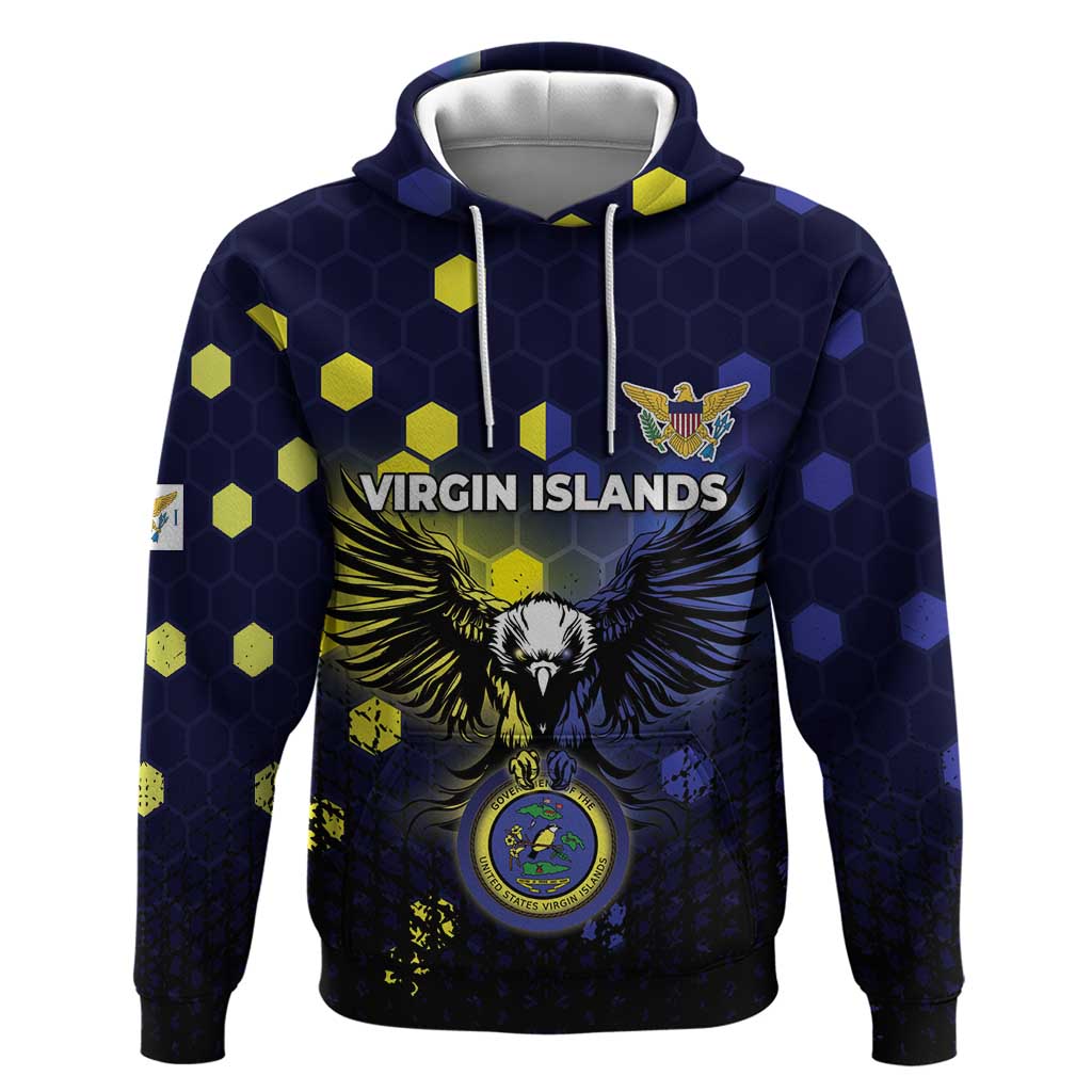 Personalized United States Virgin Islands Zip Hoodie Eagle Bird Unique Style - Wonder Print Shop