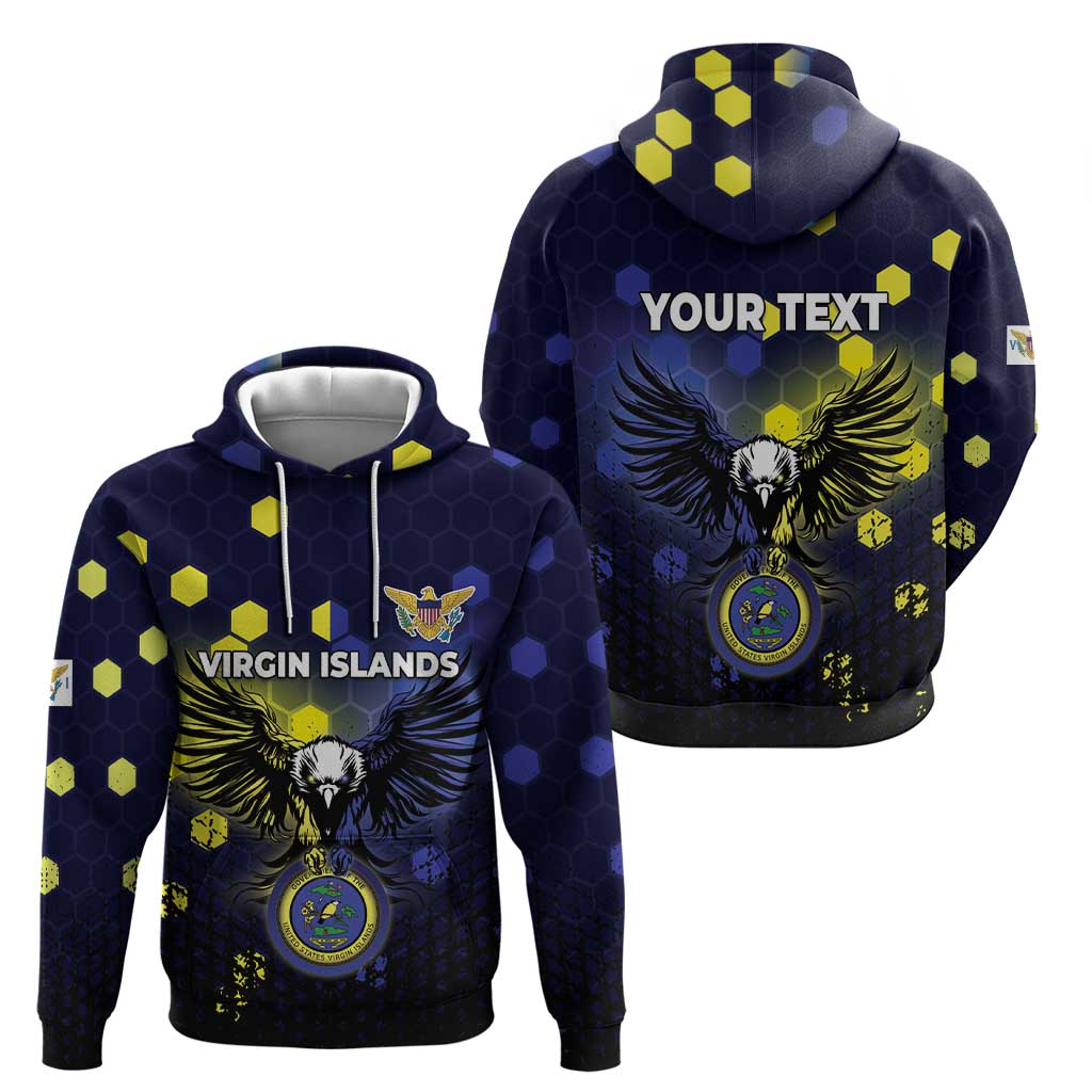 Personalized United States Virgin Islands Zip Hoodie Eagle Bird Unique Style - Wonder Print Shop