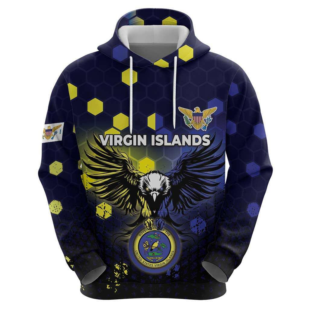 Personalized United States Virgin Islands Zip Hoodie Eagle Bird Unique Style - Wonder Print Shop