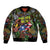 Personalized Puerto Rico Bomber Jacket The Coqui Frog Tropical Doodle Style - Wonder Print Shop