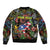 Personalized Puerto Rico Bomber Jacket The Coqui Frog Tropical Doodle Style - Wonder Print Shop