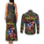 Personalized Puerto Rico Couples Matching Tank Maxi Dress and Long Sleeve Button Shirt The Coqui Frog Tropical Doodle Style - Wonder Print Shop