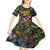 Personalized Puerto Rico Kid Short Sleeve Dress The Coqui Frog Tropical Doodle Style - Wonder Print Shop