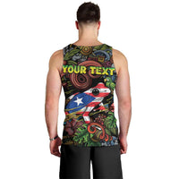 Personalized Puerto Rico Men Tank Top The Coqui Frog Tropical Doodle Style - Wonder Print Shop