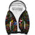 Personalized Puerto Rico Sherpa Hoodie The Coqui Frog Tropical Doodle Style - Wonder Print Shop