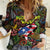 Personalized Puerto Rico Women Casual Shirt The Coqui Frog Tropical Doodle Style - Wonder Print Shop