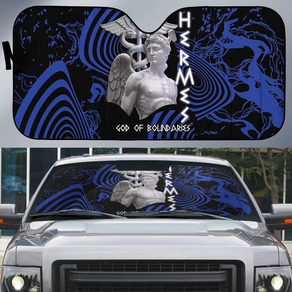 Ancient Greek Hermes Auto Sun Shade God Of Boundaries - Wonder Print Shop