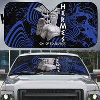 Ancient Greek Hermes Auto Sun Shade God Of Boundaries - Wonder Print Shop