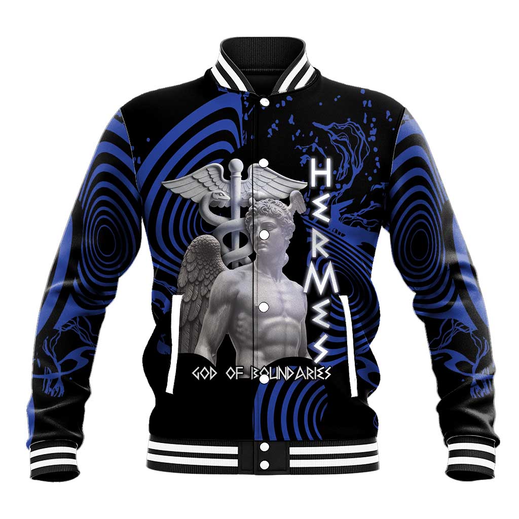 Ancient Greek Hermes Baseball Jacket God Of Boundaries - Wonder Print Shop