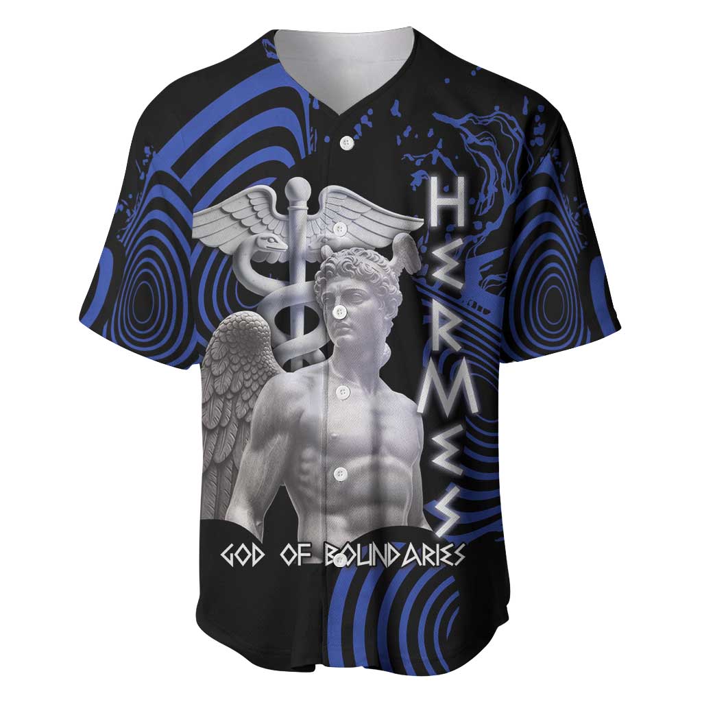 Ancient Greek Hermes Baseball Jersey God Of Boundaries - Wonder Print Shop