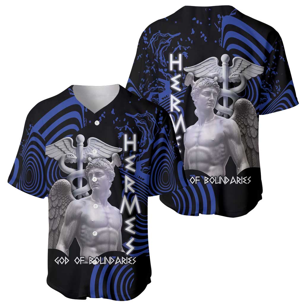Ancient Greek Hermes Baseball Jersey God Of Boundaries - Wonder Print Shop