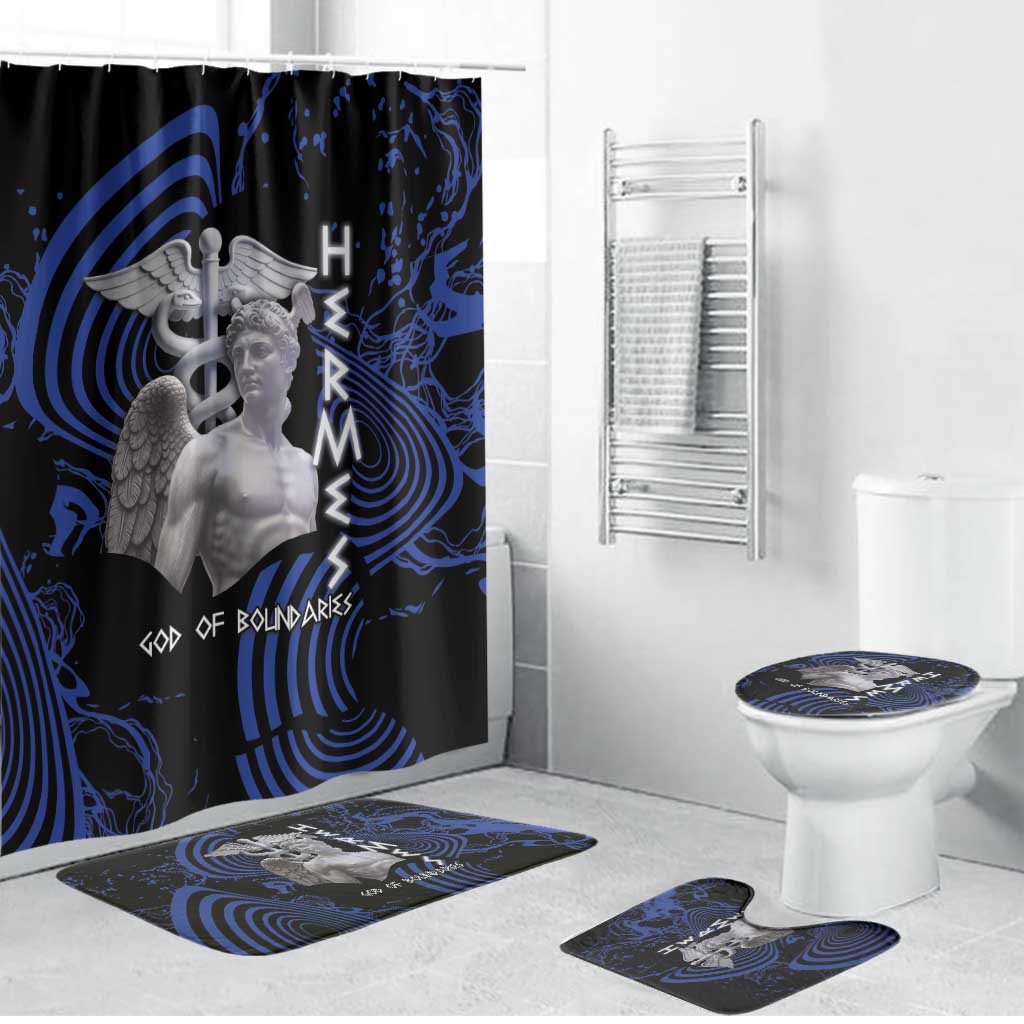 Ancient Greek Hermes Bathroom Set God Of Boundaries - Wonder Print Shop